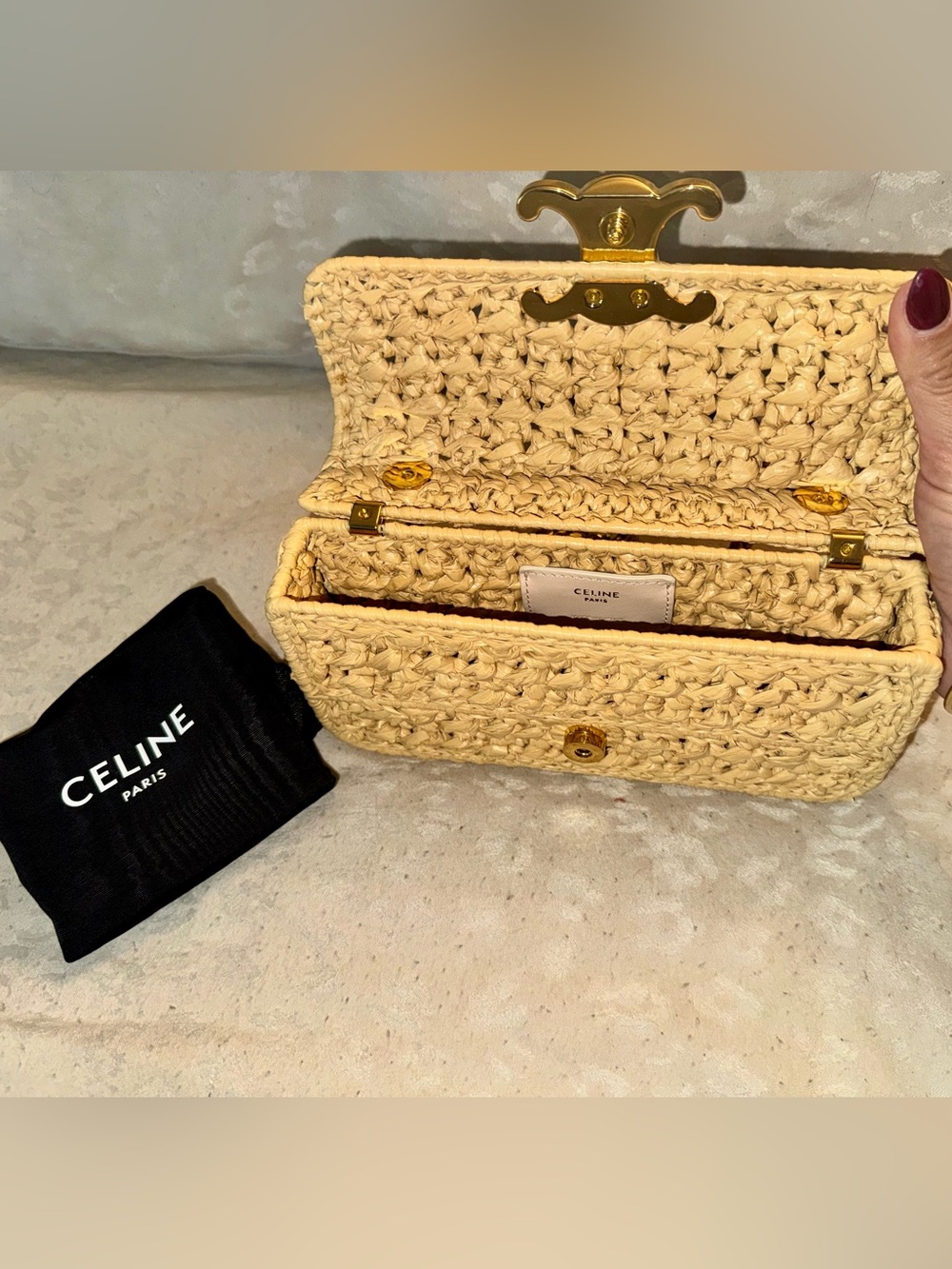 Celine (In$pired) Beige Raffia Bag! - Picture 3 of 3